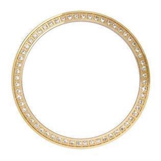 Christina Design London Collect Forgyldt Top Ring med 60 hvide safirer, 36 mm